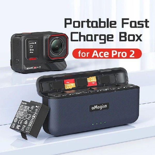 Portable Charging Case for Insta360 Ace Pro 2 Battery 20W