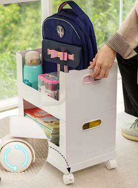 Office under the desk, storage rack, wheeled trolley, school