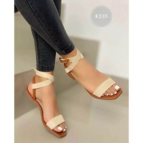 women flat sandals big size 43 summer shoes 大码女平跟凉鞋