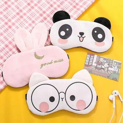 Sleeping Mask Sleeping Blindfold Soft Plush Eye Masks Cute C