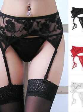 Sexy Stocking Lace Soft Top Thigh-Highs Stockings + Suspende