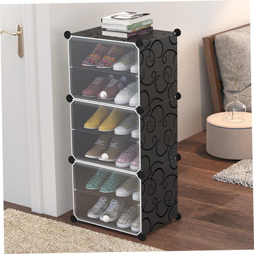 Dust proof shoe rack simple combination shoe storage cabinet