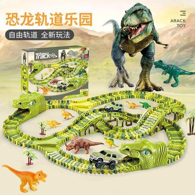 Dinosaur Toys-320 pcs Magical Train Track Racing Toy Set Ben