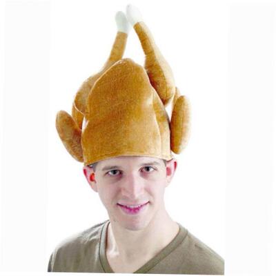Stuffed Christmas Turkey Hat Adult Novelty Fancy Dress