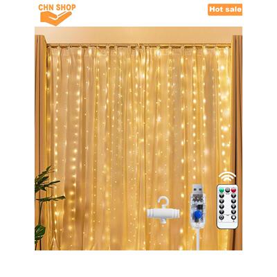 300LED Fairy Curtain Lights,Christmas Decoration,String Ligh