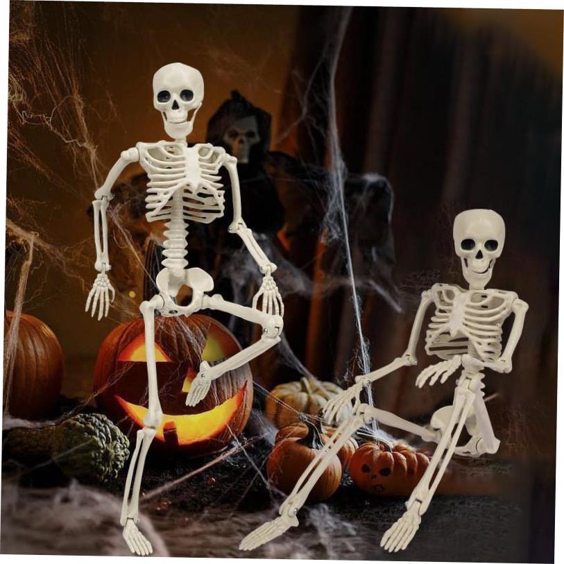 Halloween 40cm skeleton model plastic skull party props万圣