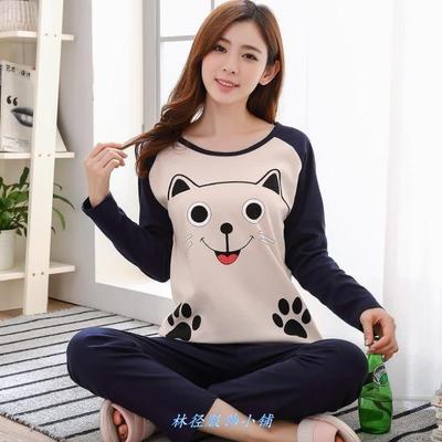 Women PajamaS SeT THin Long SLeeve CuTe SLeePWear HomeWear