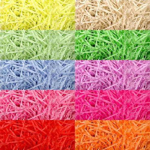 50g Easter Basket Grass Filler Paper Stuffing Shredded Crink