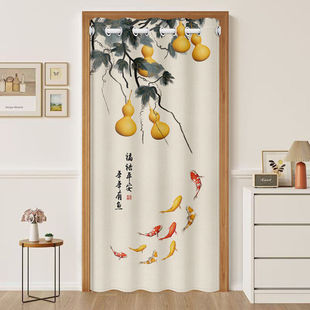 中式葫芦门帘隔断帘家用卧室房间厨房卫生间门对门化解风水遮挡帘