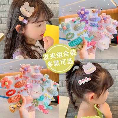 新款发夹女儿童可爱超萌宝宝花夹子头饰卡通刘海碎侧面发夹子