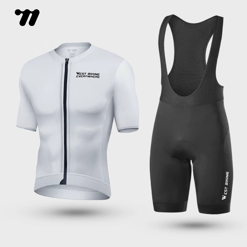 西骑者骑行服公路车速干透气2026新款自行车骑行短袖背带裤套装