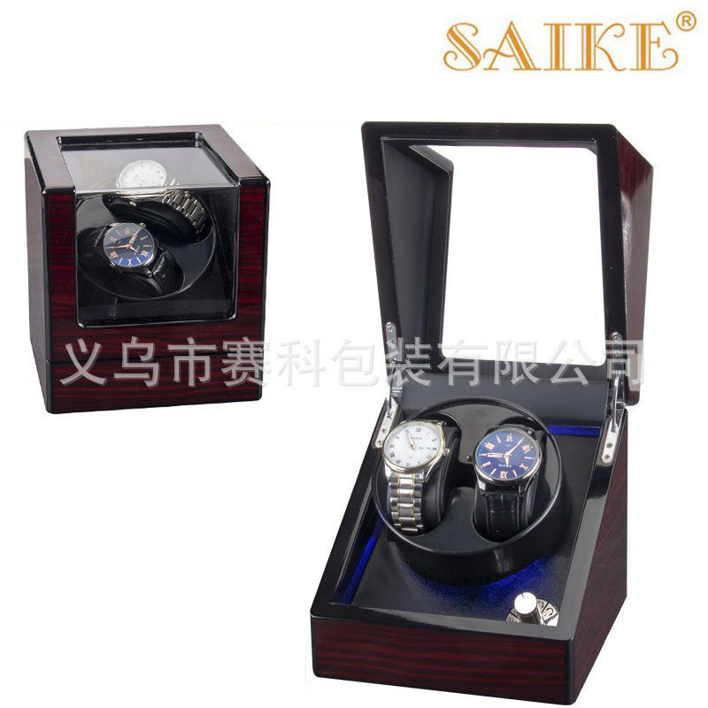 现货烤漆5档可调双表位机械表自动摇表器电动手表上链家用