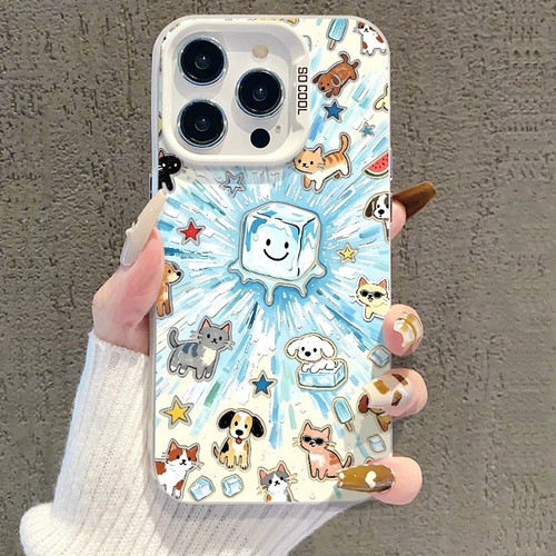 冰块萌宠猫狗适用iPhone17Air/16Promax手机壳彩银磨砂苹果1213mini/1415Plus学生XRXS高级感SE3代6s/78Plus