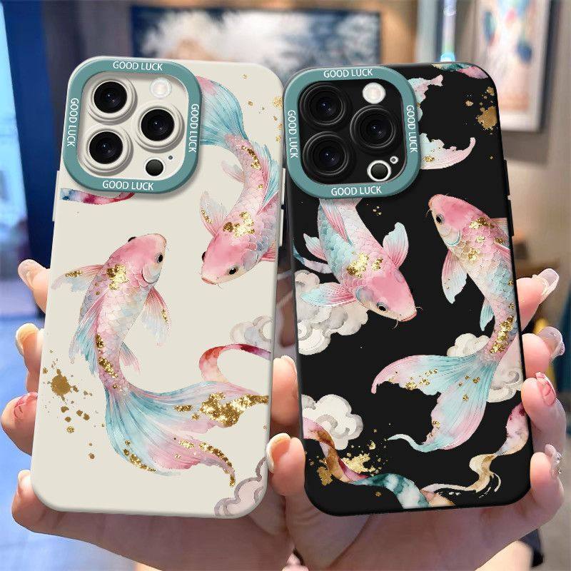 国风好运锦鲤适用一加ACE6/5至尊版手机壳ACE5竞速版一加10Pro/9RT磨砂OnePlus15/13T1211一加ACE3V/2Pro学生