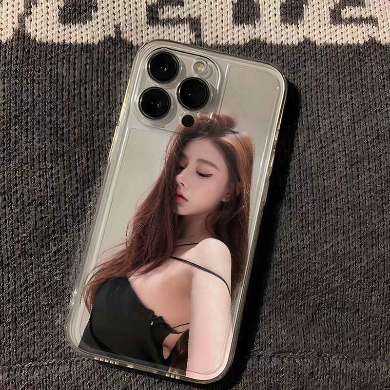 黑色掉带女孩适用iQOOZ10Turbo+Z9Z8手机壳透明iQOONeo11109SPro+87竞速版65se爱酷iQOO15131211S学生U1U3U5x