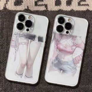 65se爱酷iQOO15131211学生U3U5x 87竞速版 日系纯欲美腿适用iQOOZ11Z10Turbo Z9Z8手机壳透明iQOONeo11109SPro