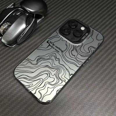 简约线条波纹适用iQOOZ10Turbo+Z9Z8xZ7iZ6Z5手机壳iQOONeo109SPro+87竞速版6SE彩银磨砂爱酷iQOO131211S学生