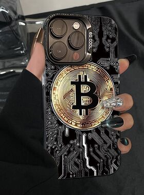 创意比特币适用OPPOReno151413手机壳K11K12K13Turbo彩银磨砂FindX9/X8S+A6Pro学生A1A2A3A5活力版A58A96A97