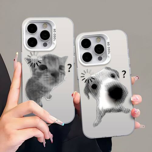 像素猫咪小狗适用GT8真我Neo7Turbo手机壳GTNeo5/Neo6SE彩银磨砂Realme1514Pro+V70sV60V50V25学生Q5狂欢版