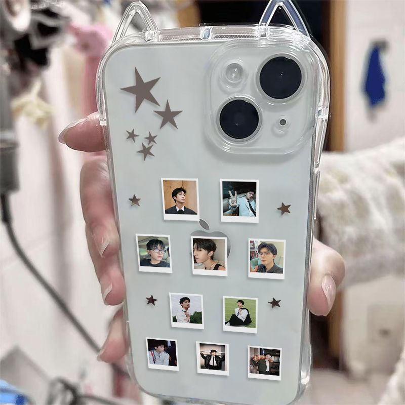 星星范丞丞周边适用vivoY500手机壳Y300Pro小蛮腰猫耳朵y300Ty200i软y100y78+学生y78m小红书同款y77y76sy74s