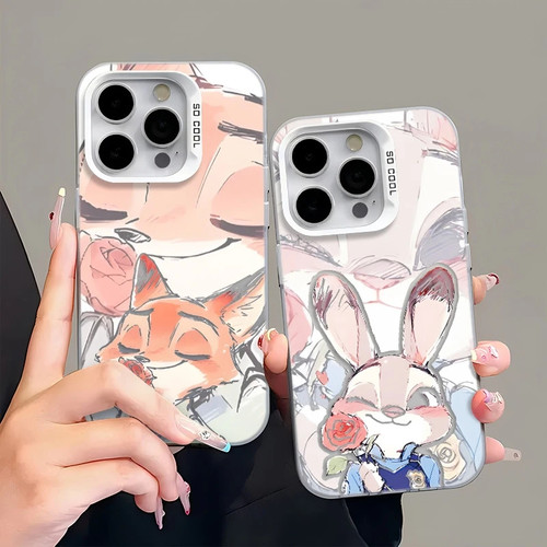 情侣尼克朱迪适用GT8真我Neo7Turbo手机壳GTNeo5/Neo6SE彩银磨砂Realme1514Pro+V70sV60V50V25学生Q5狂欢版