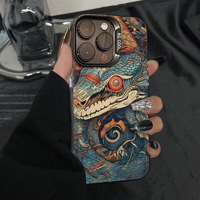 三晋遗风蛇适用真我GTNeo7Turbo手机壳GTNeo5/Neo6SE彩银磨砂Realme151413Pro+高级感学生V70V60V50V25V13