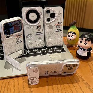 睡衣小新支架适用iQOOZ11Z10Turbo+Z9Z8Z7Z6手机壳爱酷iQOO15T131211S彩银磨砂iQOONeo11109SPro+87竞速版6SE