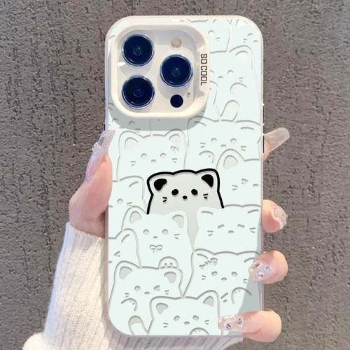 呆呆萌猫适用GT8真我Neo7Turbo手机壳GTNeo5/Neo6SE彩银磨砂Realme151413Pro+高级感V70sV60V50V25V23V13