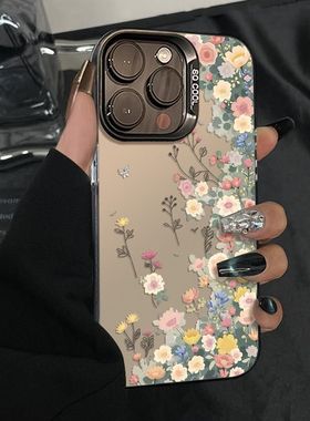 ins风夏日繁花适用vivoS50ProminiS30s20s19s18s17手机壳彩银磨砂X300X200S学生Y500y300Ty200iy100iy78+y36m