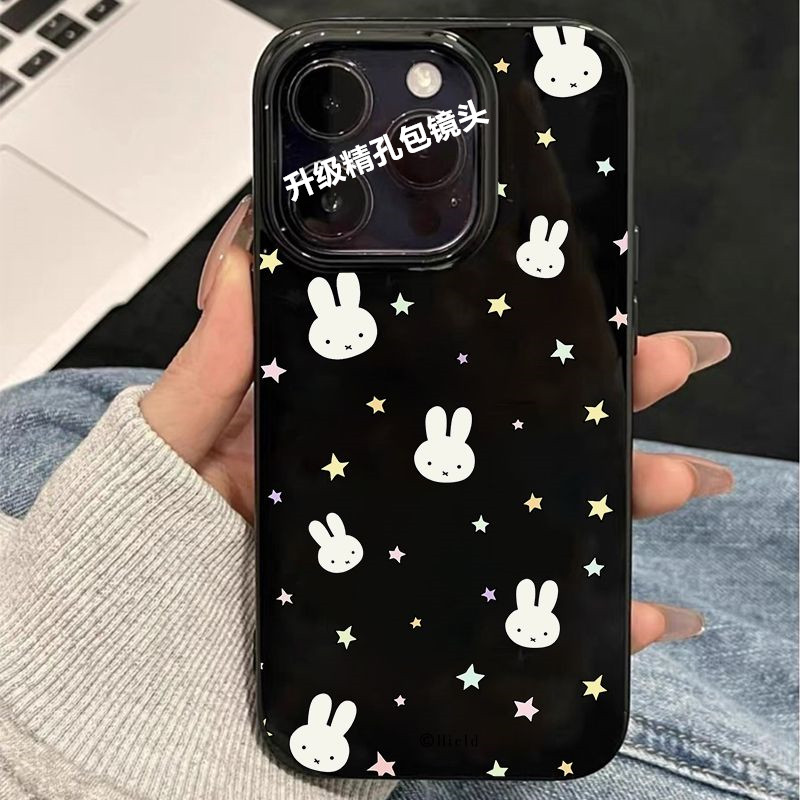 满天星米菲兔适用iQOOZ10Turbo+Z9Z8Z7Z6手机壳黑色iQOONeo9SPro+87竞速版65SE爱酷iQOO131211S少女生U1xU5e