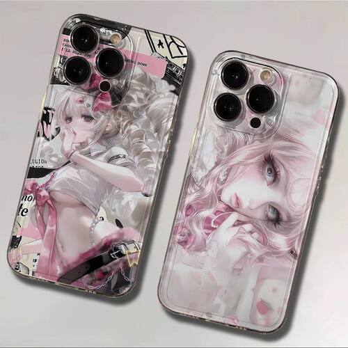 二次元辣妹适用真我GTNeo3/Neo2T手机壳GT8Pro透明Realme1513Pro+V11V13V25V30tV50sV60S学生Q3iQ5狂欢版