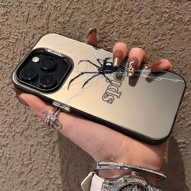 织网黑蜘蛛适用OPPOReno14131210手机壳K11K12Plus彩银磨砂FindX9Pro/X8S+X7Ultra学生A3A5活力版A58A96A97