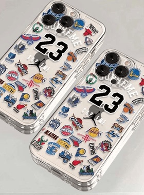 创意NBA球队适用vivoY500y300iy200y93y85y78y77y36y30标准版手机壳透明S30Prominis19s18s17学生x200x100x23