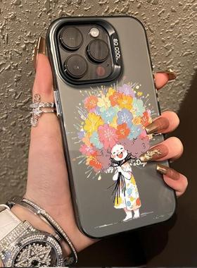 可爱鲜花花朵女孩适用一加ACE6T/5至尊版手机壳1+1513T1211R彩银磨砂ACE5竞速版学生OnePlusACE3V2Pro保护套