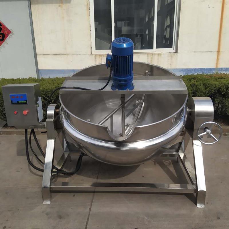 熬糖机 不锈钢电加热自动搅拌中药熬制设备 恒温可翻转倒料凉粉锅