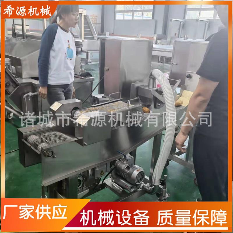 饼干上糖机 自动加热饼干裹糖稀设备 定制饼干挂糖裹芝麻流水线