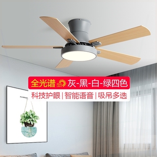 皇将智能儿童卧室吸顶风扇灯吊扇扇吊灯灯餐厅客厅家用一体带电风