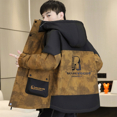 冬季青少年加绒加厚外套棉衣防寒