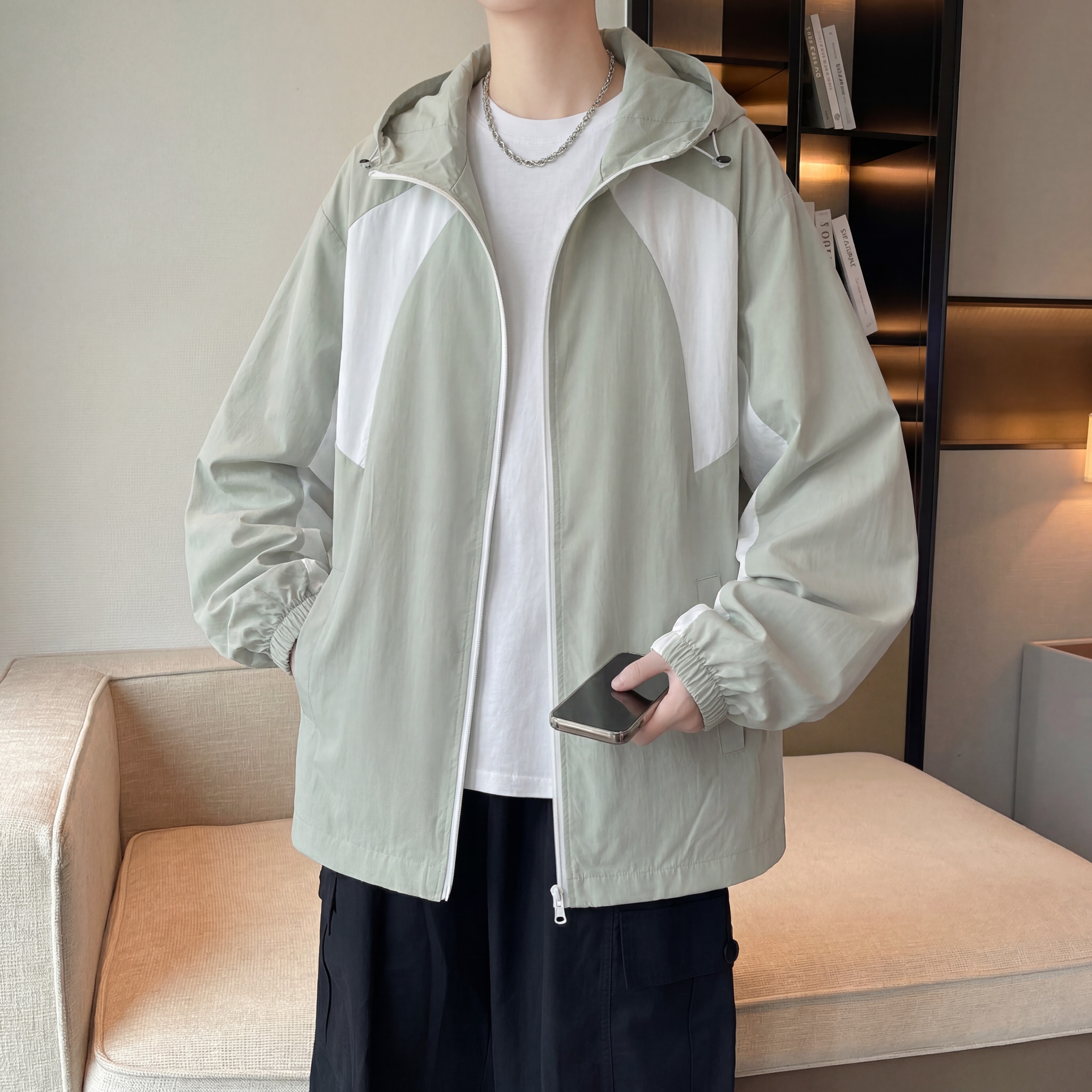 夏季轻薄款防晒衣男款透气青少年图片