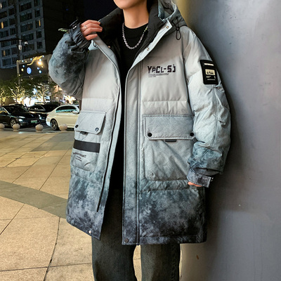 青少年中长款棉衣男孩冬季抗寒