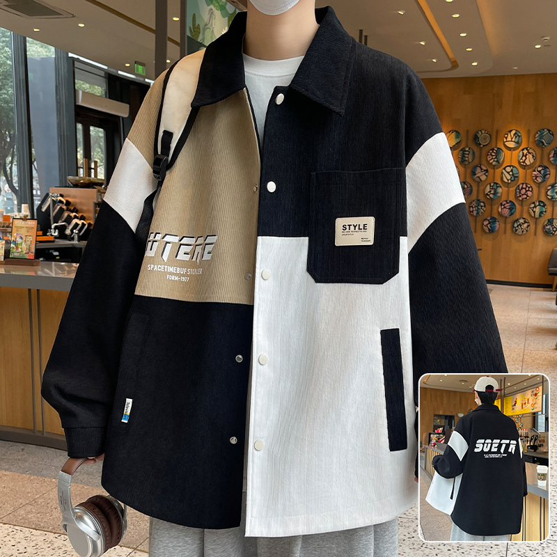 早秋外套男春秋款衬衫式夹克