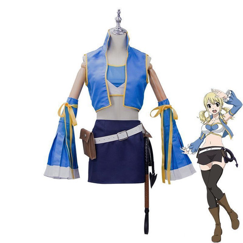 妖精的尾巴cos 露西哈特菲利亚cos服七年后 动漫cosplay服装全套