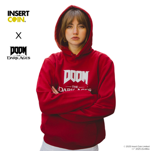 毁灭战士黑暗时代卫衣INSERT COIN Bethesda游戏周边正版授权