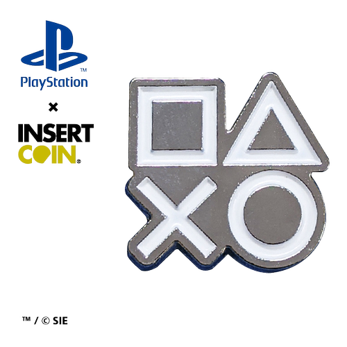 索尼PS手柄按键徽章 INSERT COIN 索尼PS游戏周边正版授权