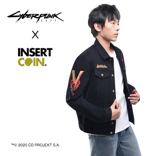 赛博朋克2077瓦伦蒂诺帮夹克 INSERT COIN CDPR游戏周边正版授权