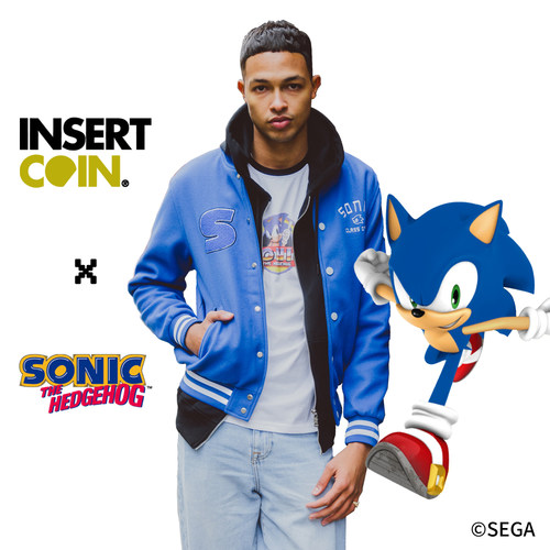 索尼克棒球夹克 INSERT COIN SEGA世嘉游戏周边正版授权