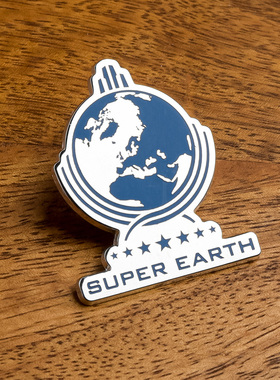 绝地潜兵2超级地球徽章 INSERT COIN 索尼PS游戏周边正版授权