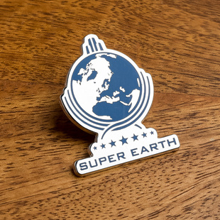 绝地潜兵2超级地球徽章 INSERT COIN 索尼PS游戏周边正版授权