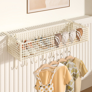 暖气架子置物架老式暖气管上免打孔收纳挂篮家用晾衣服袜子的挂架