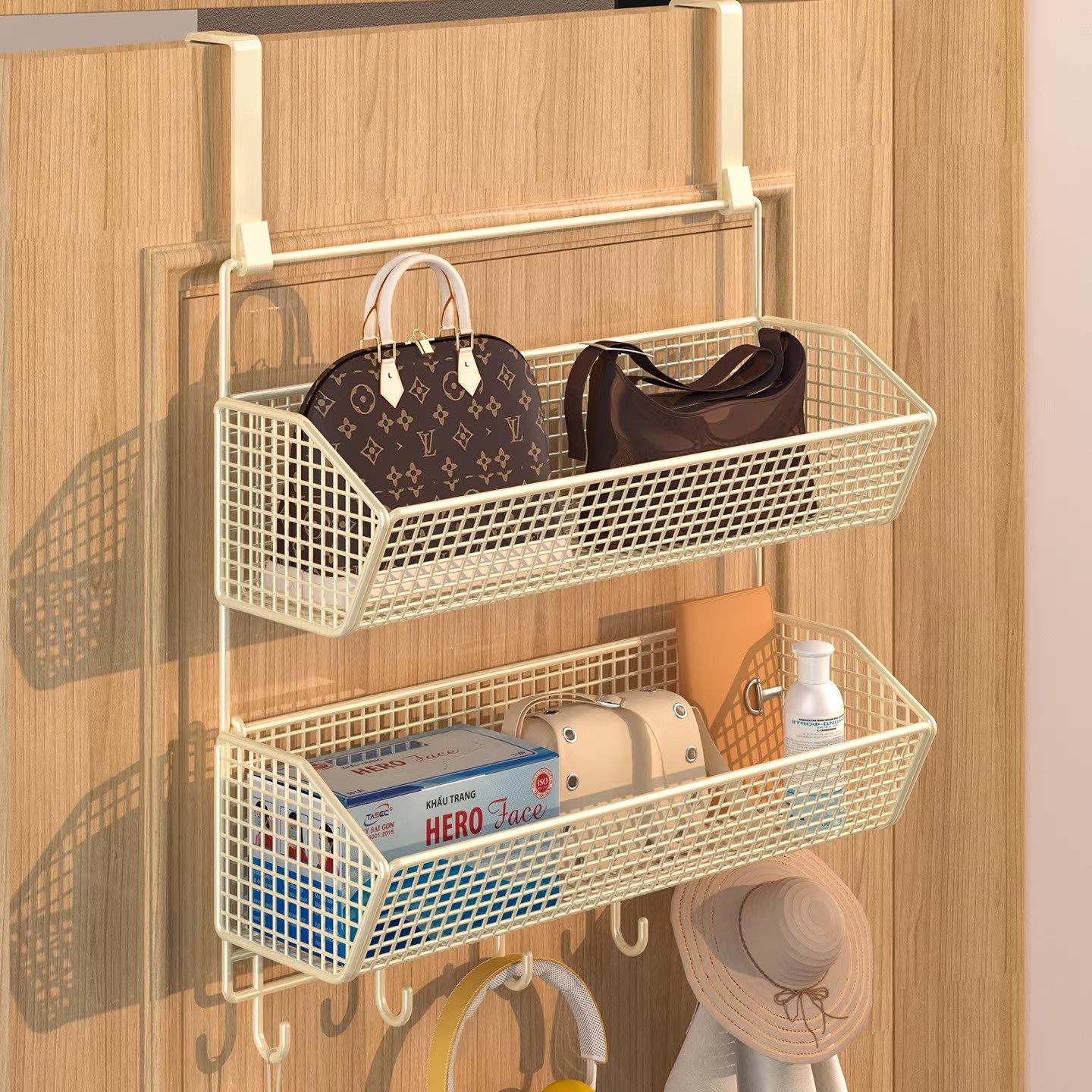 门后挂钩置物架门上挂篮挂衣架衣柜侧包包收纳架免打孔窄架壁挂式,收纳整理,整理架/置物架/收纳架,淘宝优惠券,粉丝福利购,淘宝优惠卷